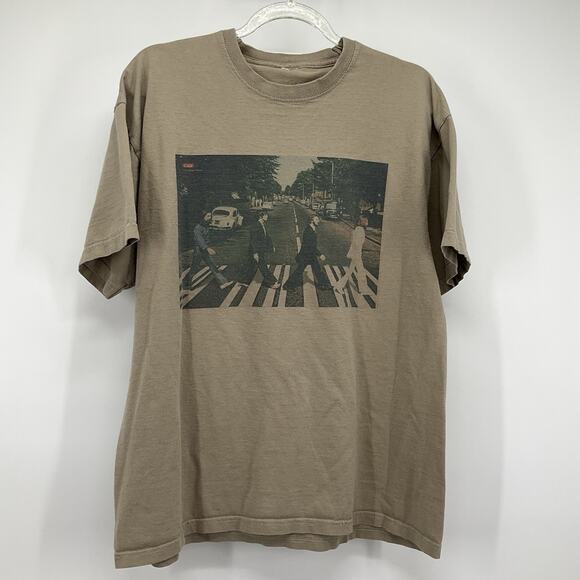The Beatles Abbey Road Band Graphic T-Shirt Gray Size Medium Mens - Picture 1 of 7